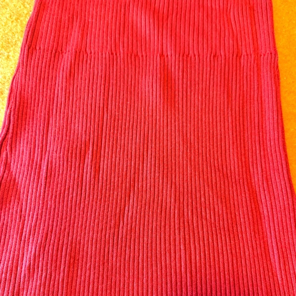 Venus red ribbed rayon blend long sleeve knit sweater dress NWOT - Picture 13 of 14